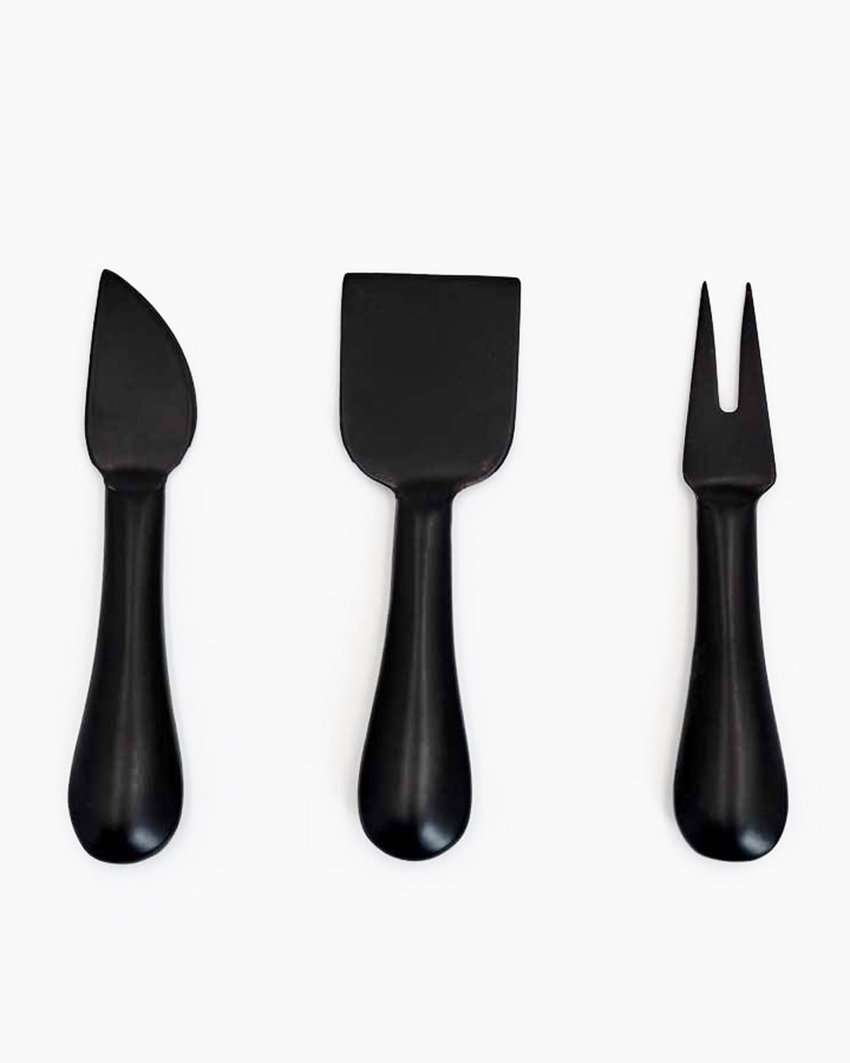 Set de queso negro acero inoxidable