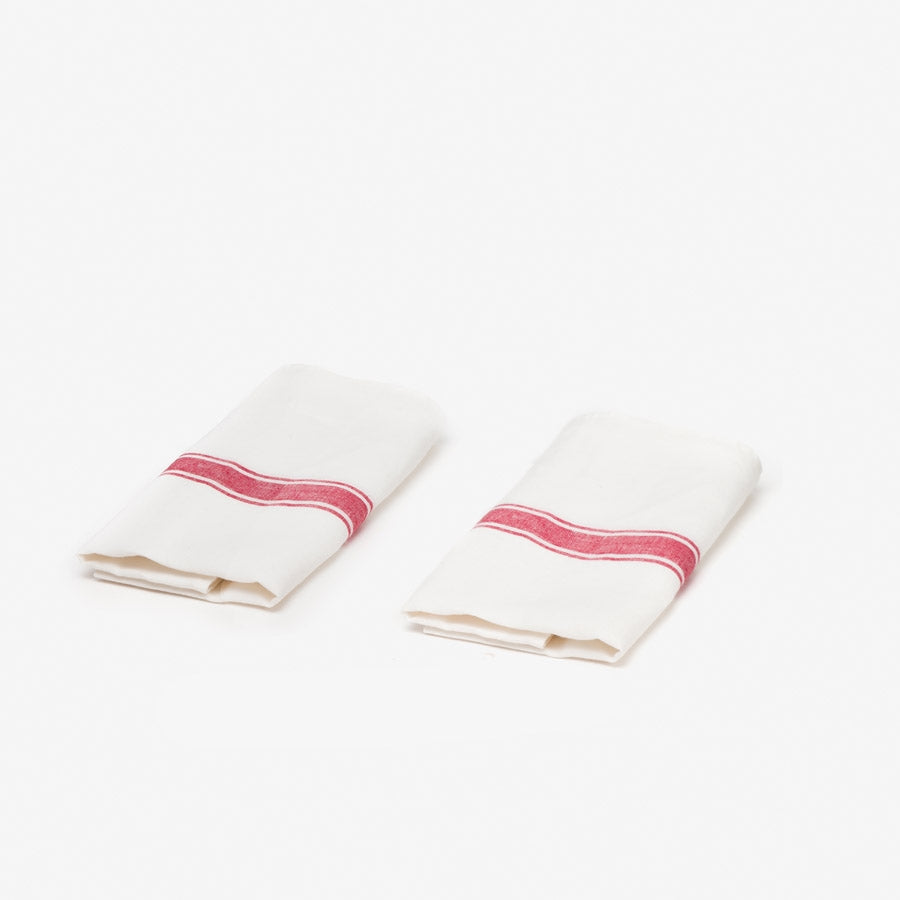 Paño de cocina blanco/rojo Vivario