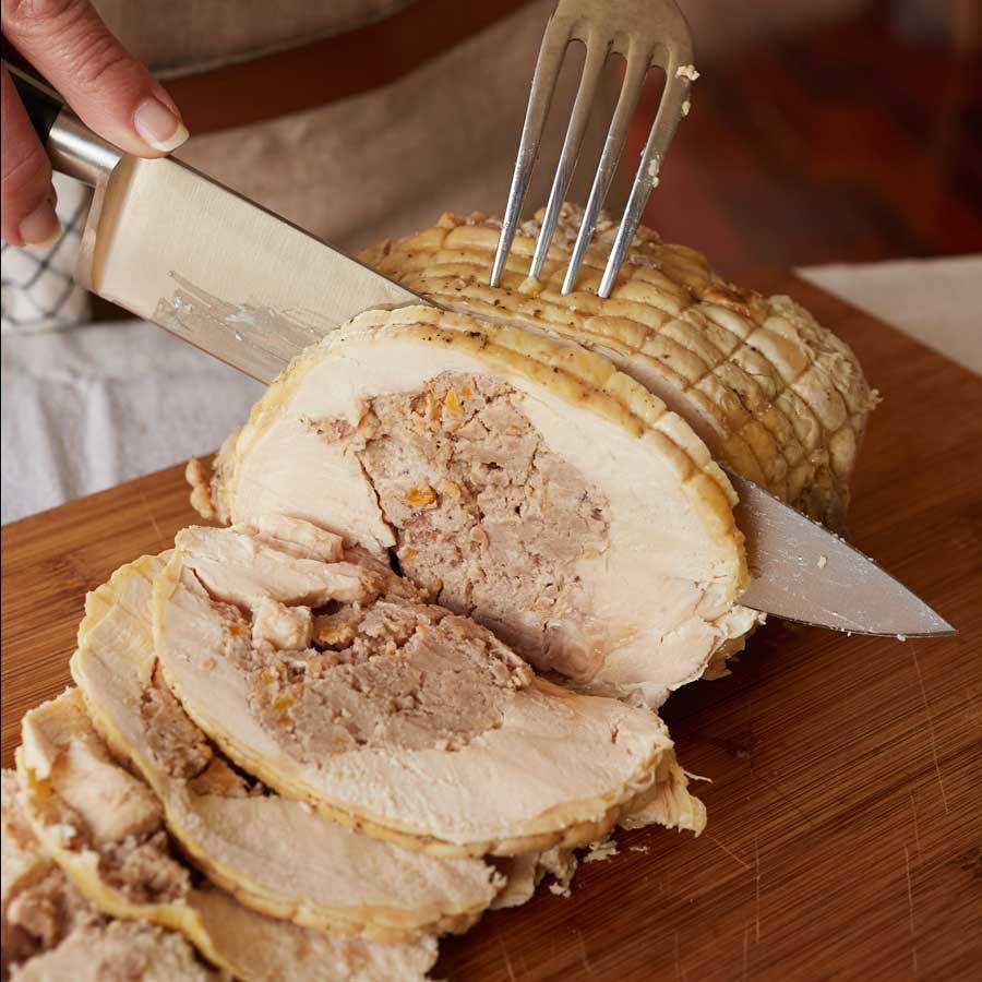 Pularda rellena y asada 6 raciones