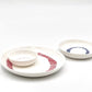Bowl mini blanco y rayas rojas