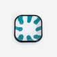 A Little Color Turquoise Green Square Meze Plate