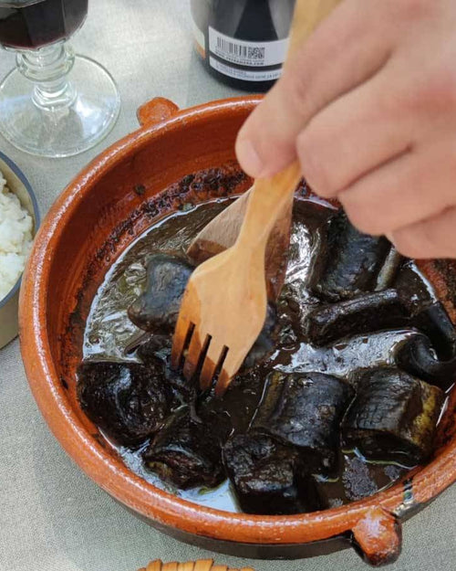 Lamprea al estilo de Arbo Rte. Os Pirus