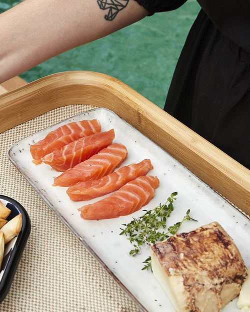 Salmón, ipa y mostaza