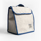 Bolsa lino beige/azul
