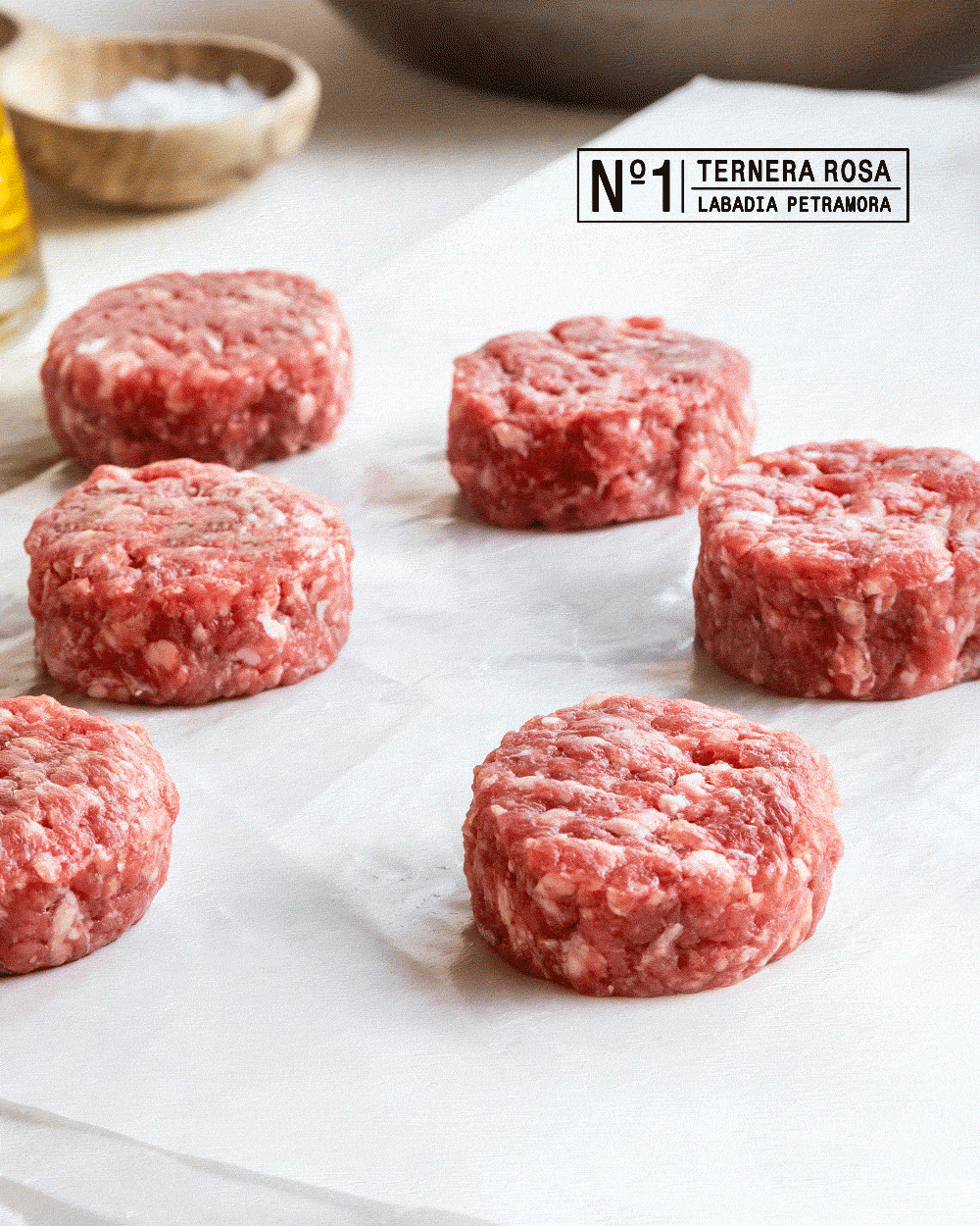 Mini burger ternera + Pan mini de regalo (8 uds.)