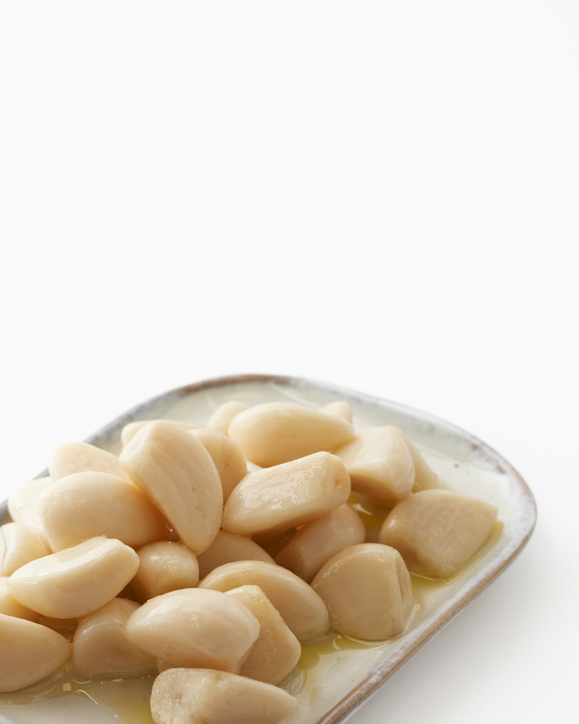 Ajos suaves en aceite
