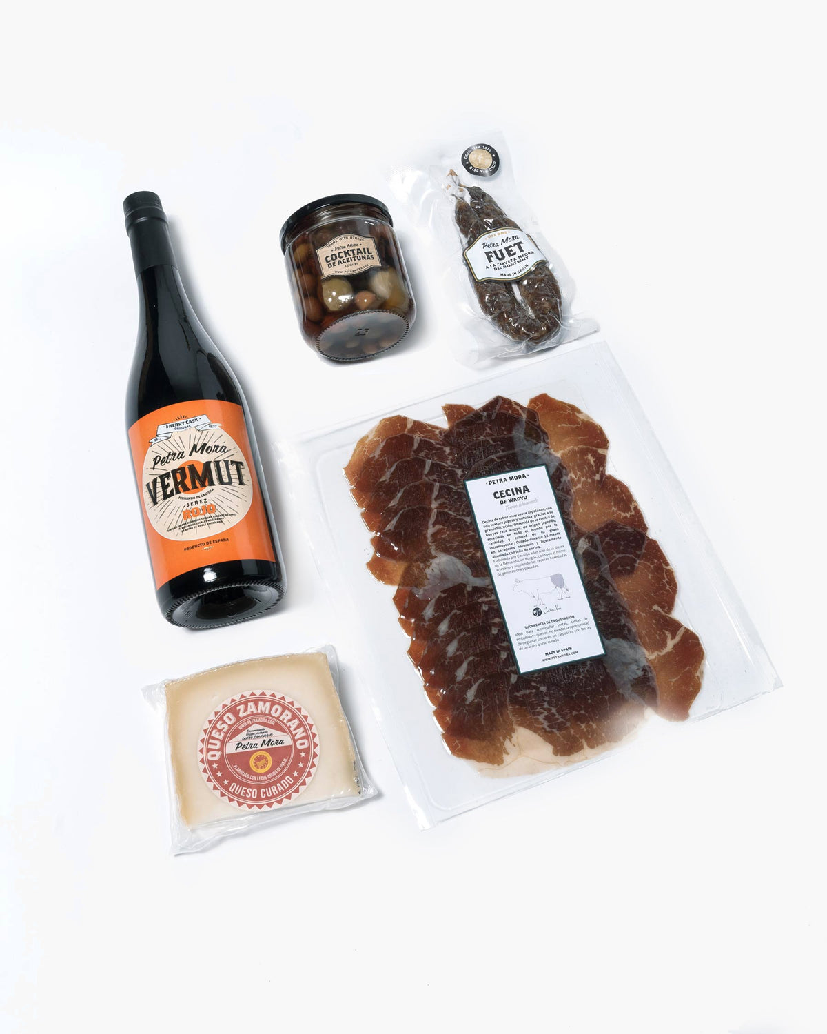 cesta de navidad picoteo con vermut