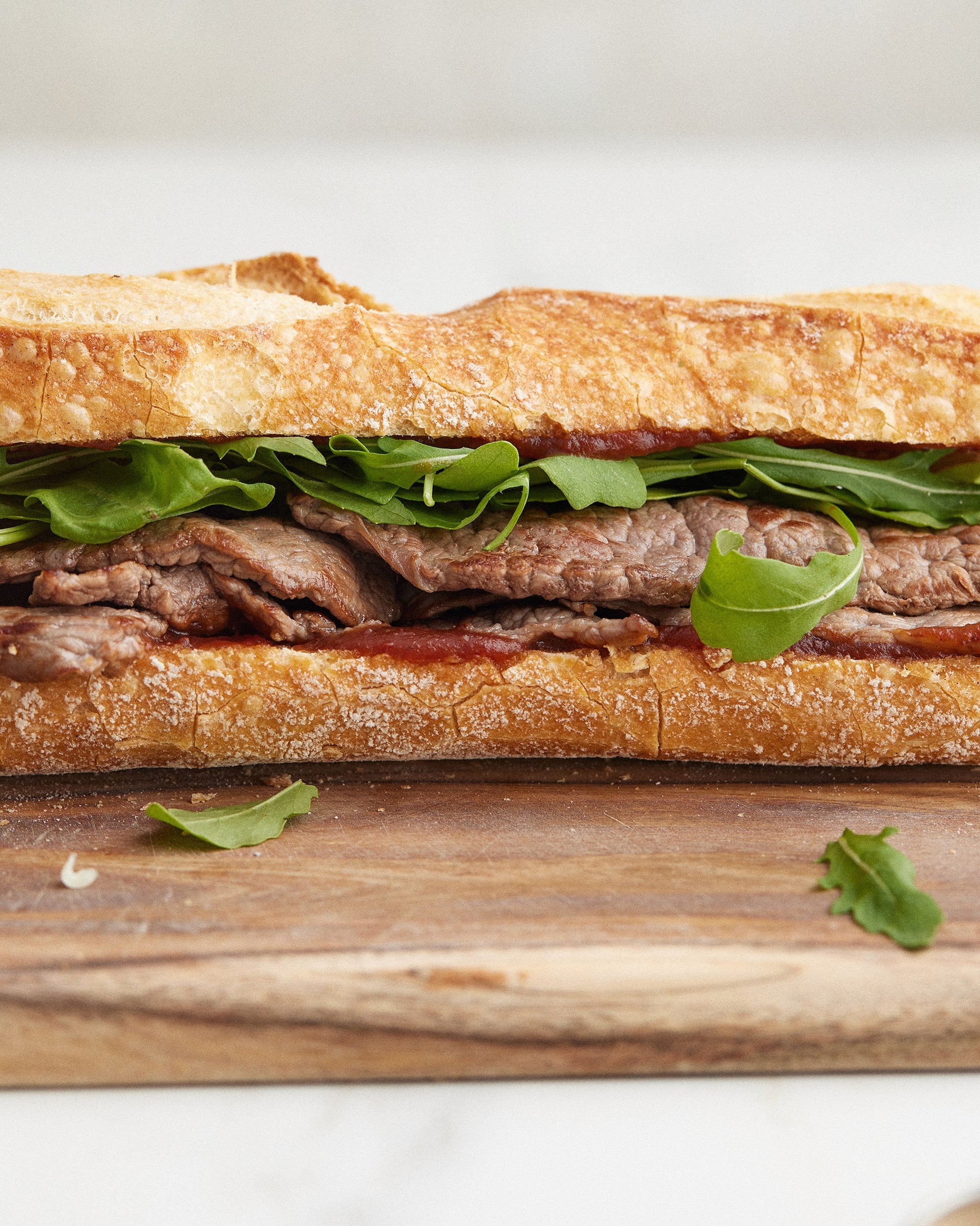 bocadillo de filete de ternera