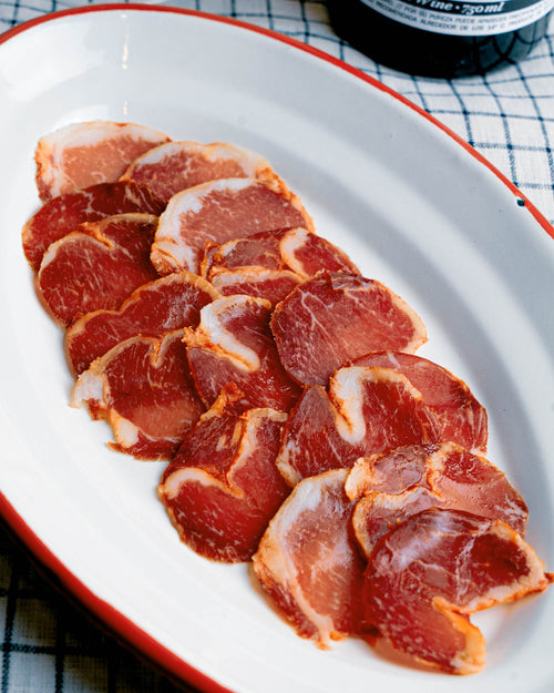 Lomo bellota 100% Iberico cortado a mano estuche 50 + 50 g