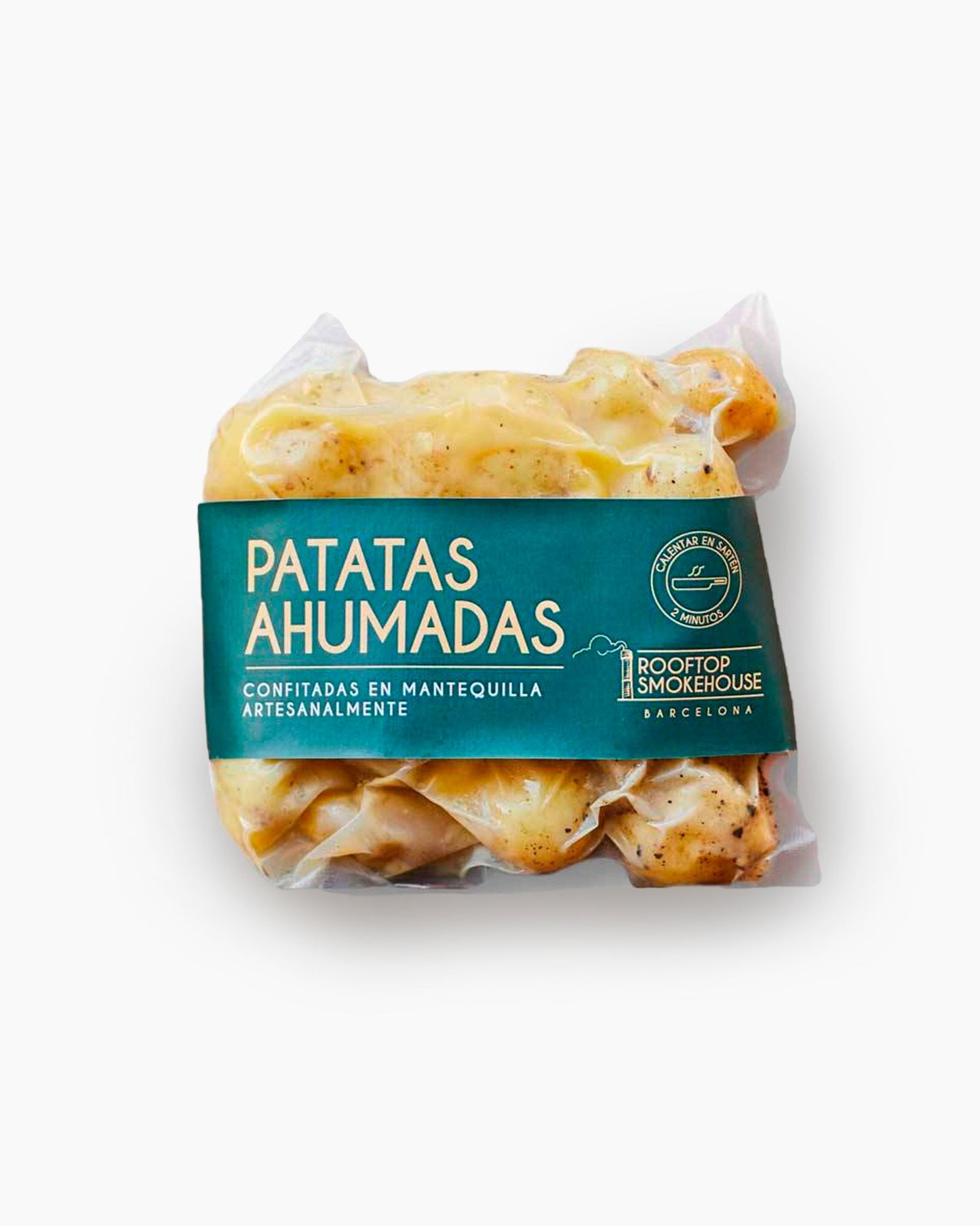 Patatas ahumadas y confitadas en mantequilla