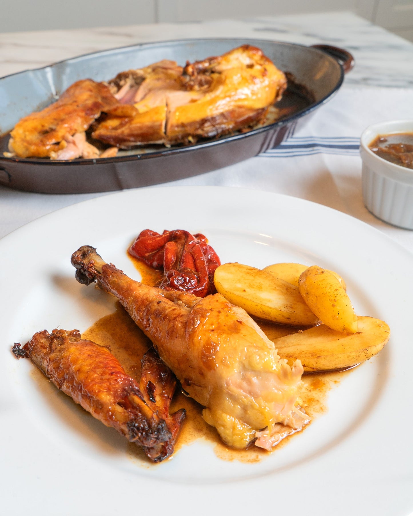 Pollo de caserío media pieza preasado