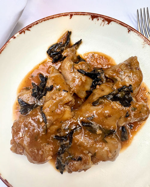 Manitas de cerdo con setas y picada 550 g