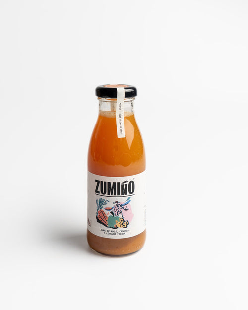 Zumiño de manzana, zanahoria y curcuma 25 cl