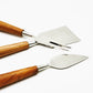 Set 3 cuchillos queso teca
