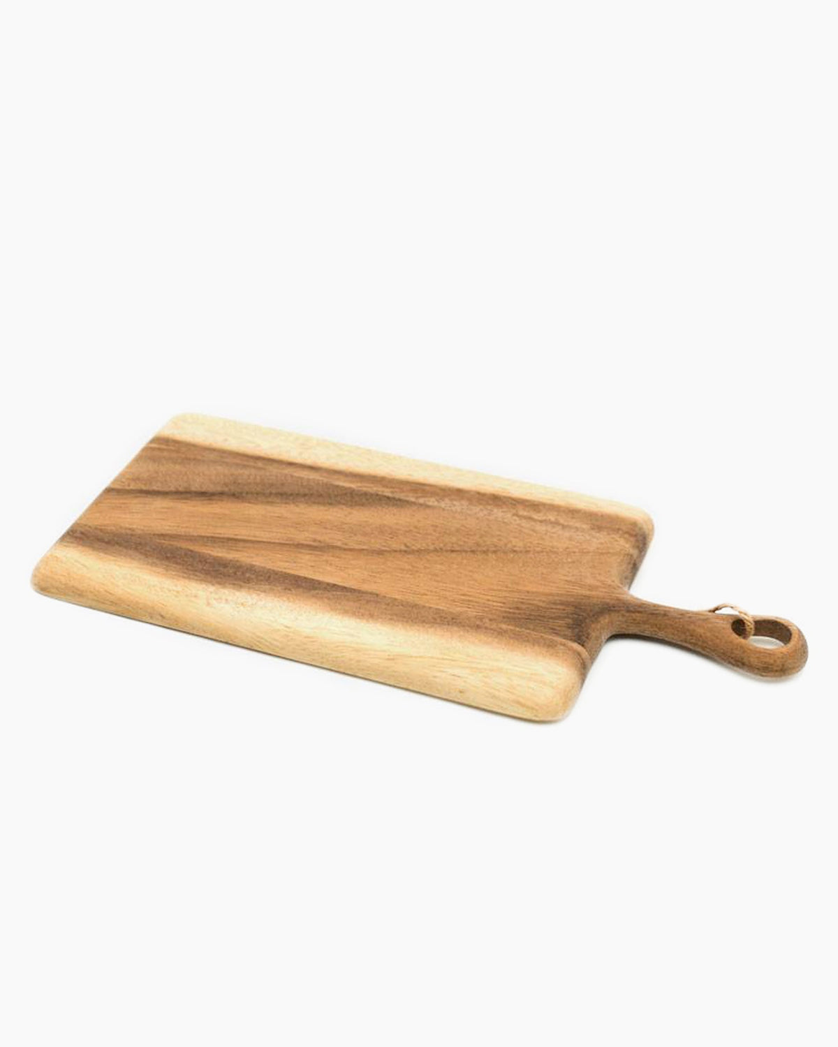 Tablero rectangular de acacia con mango corto mini