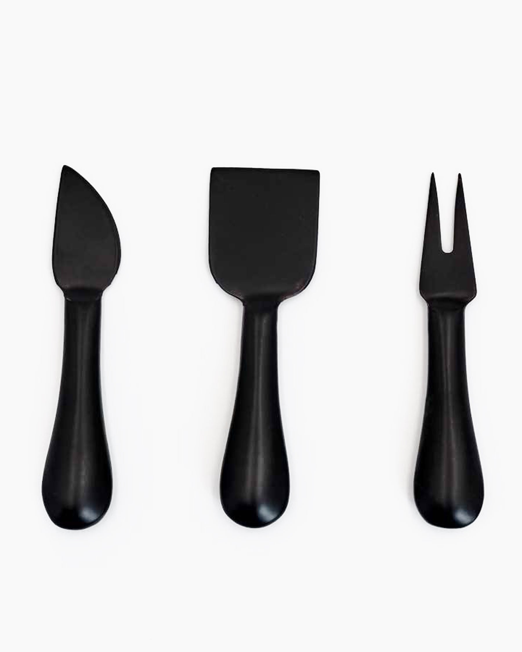 Set de queso negro acero inoxidable