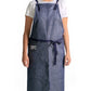 Delantal cruzado lino vaquero adulto