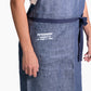 Delantal cruzado lino vaquero adulto