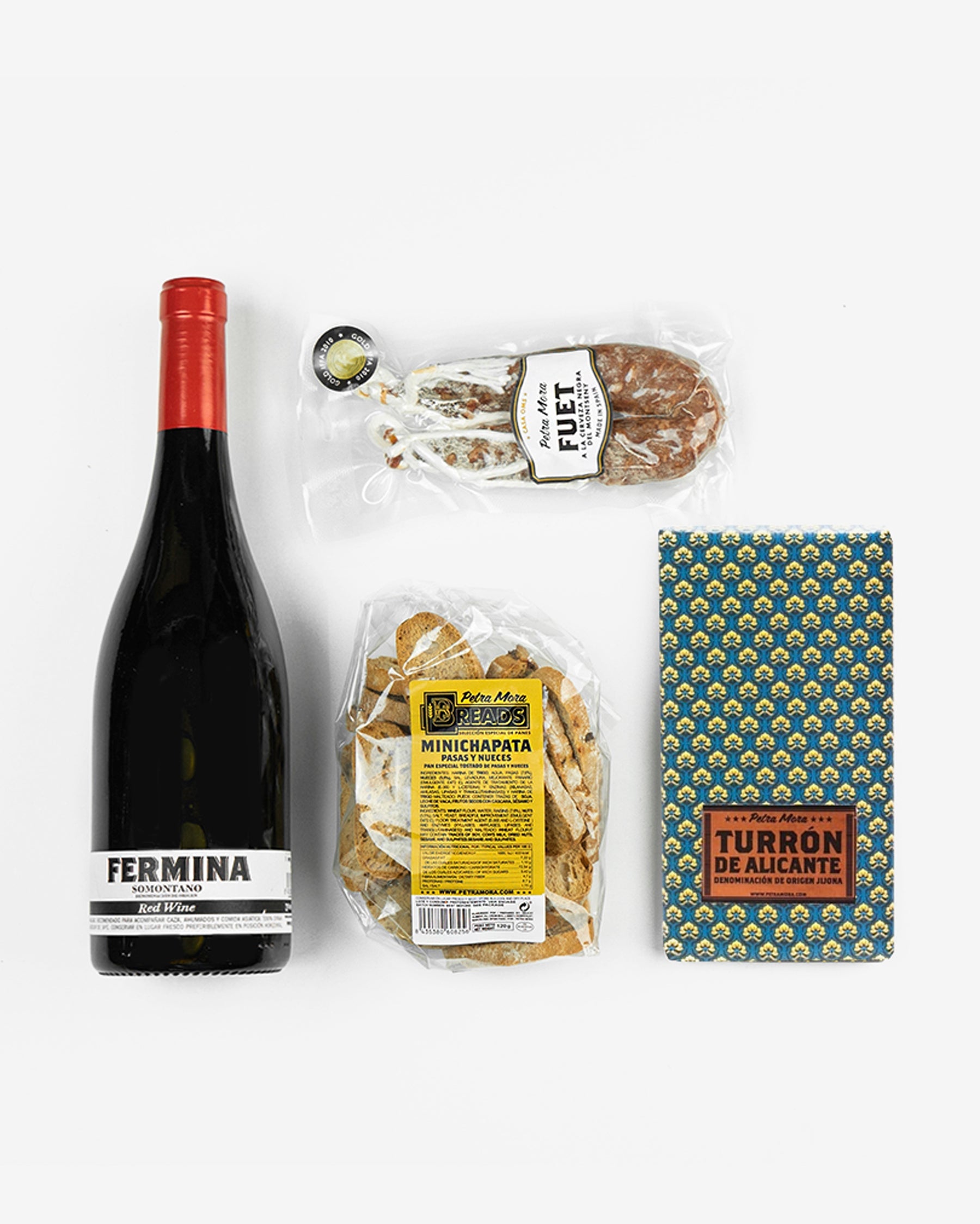 Cesta regalo con dulce y salado